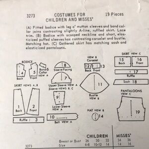 Butterick | Office | 6s Butterick 3273 Girls Misses Costume Sewing ...